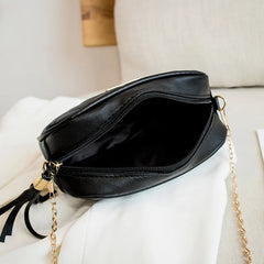 Lingge Embroidery Camera Shoulder Bag Chain Crossbody Bags
