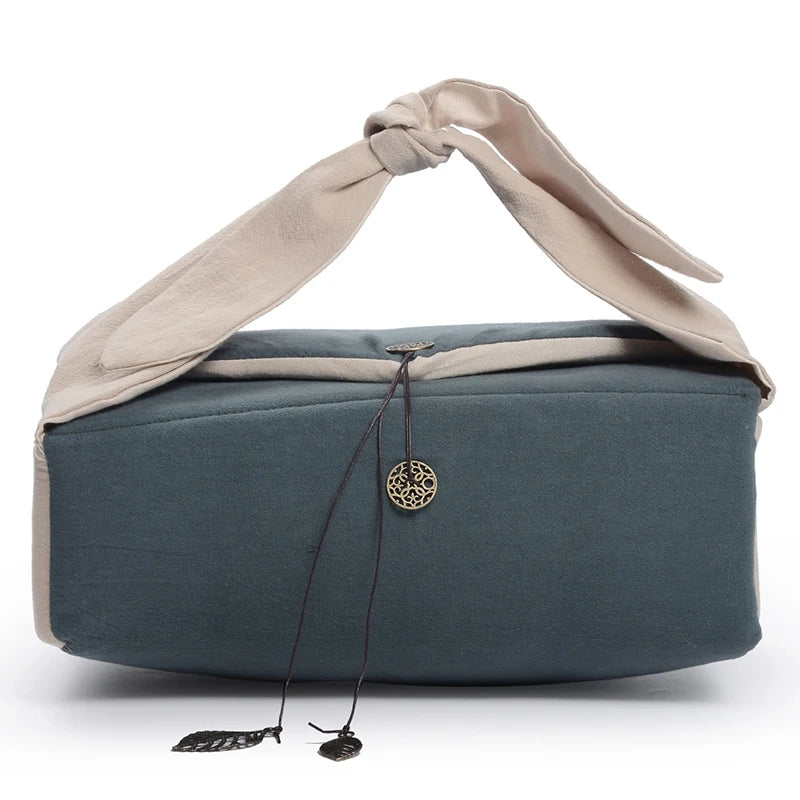 Tea Cup Storage Bag Cotton Linen Teapot Handbag Outdoor Travel