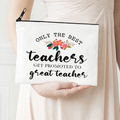 Teacher Makeup Bag Pencil Pouch Back To School Teachers' Gift