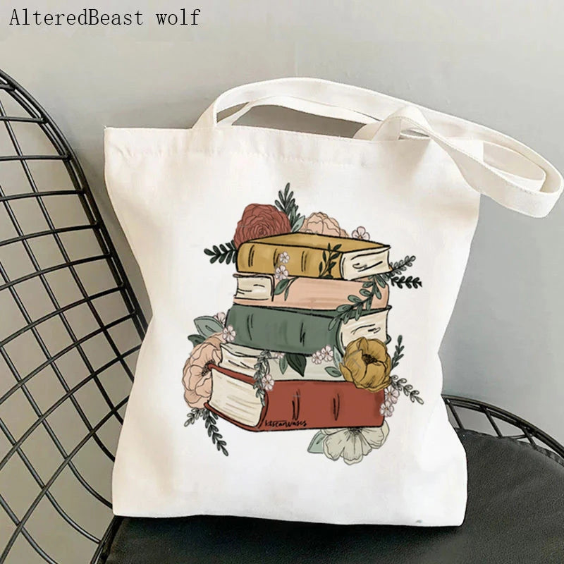 English Teacher Printed Bag Shopping Canvas Shopper Bag Tote Shoulder Lady Bag