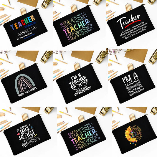 Teacher Survival Kit Gift Makeup Bag Pencil Pouch High School Graduation