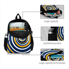 Blues School Bag Backpack Laptop 15 Inch St Louis Hockey Circles