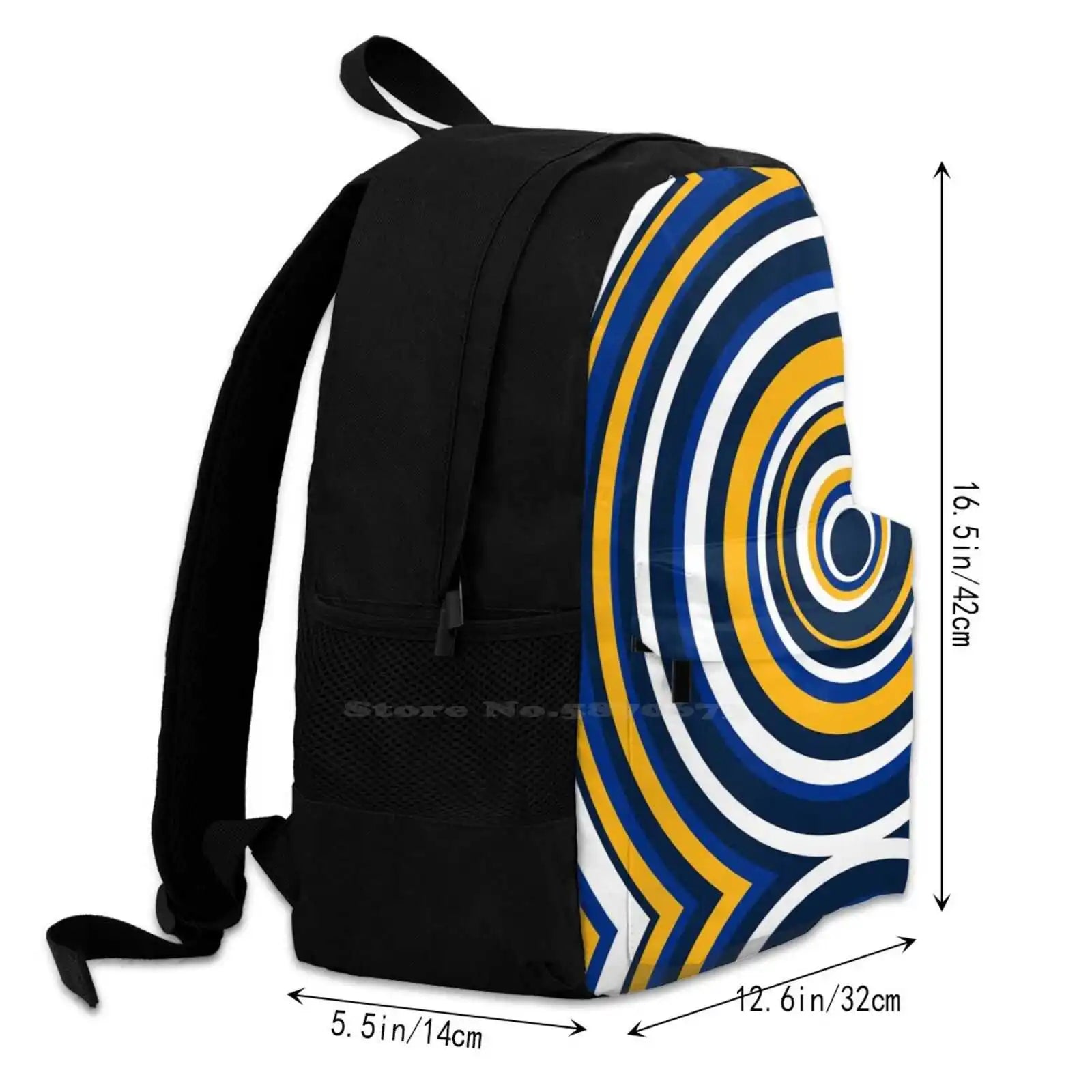 Blues School Bag Backpack Laptop 15 Inch St Louis Hockey Circles