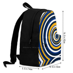 Blues School Bag Backpack Laptop 15 Inch St Louis Hockey Circles