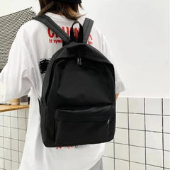 Teen School Bag For Girls Backpack Solid Women Bookbags