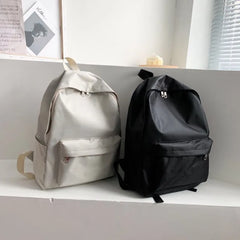 Teen School Bag For Girls Backpack Solid Women Bookbags