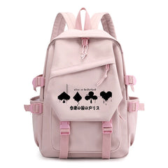 Alice In Borderland Print Teenage Backpack