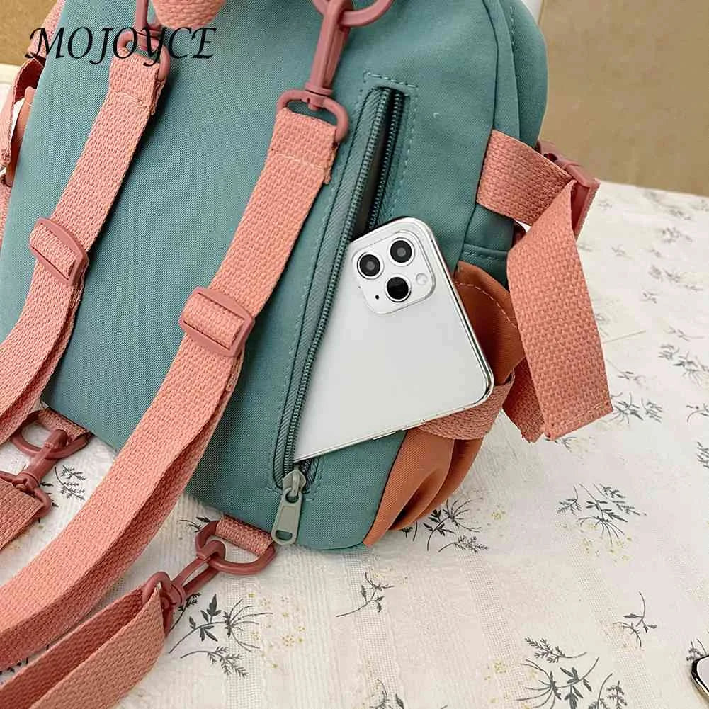Teen Girls Cartoon School Backpack Large Capacity Travel Rucksack Nylon Knapsack