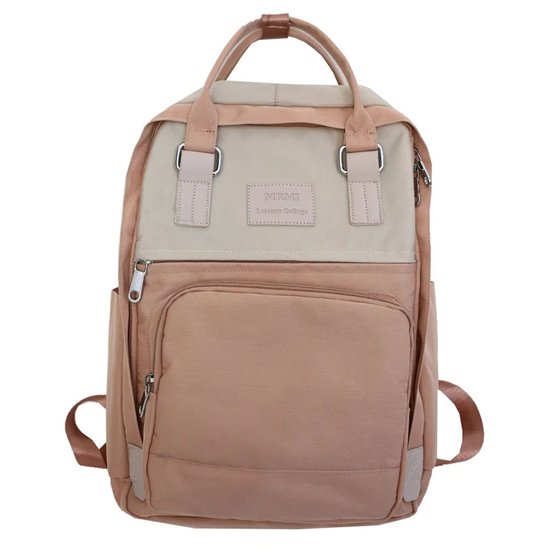 Girls Travel Backpack Waterproof Nylon Schoolbag