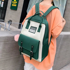 Canvas Girls Shoulder Bag School Backpack Casual Rucksack