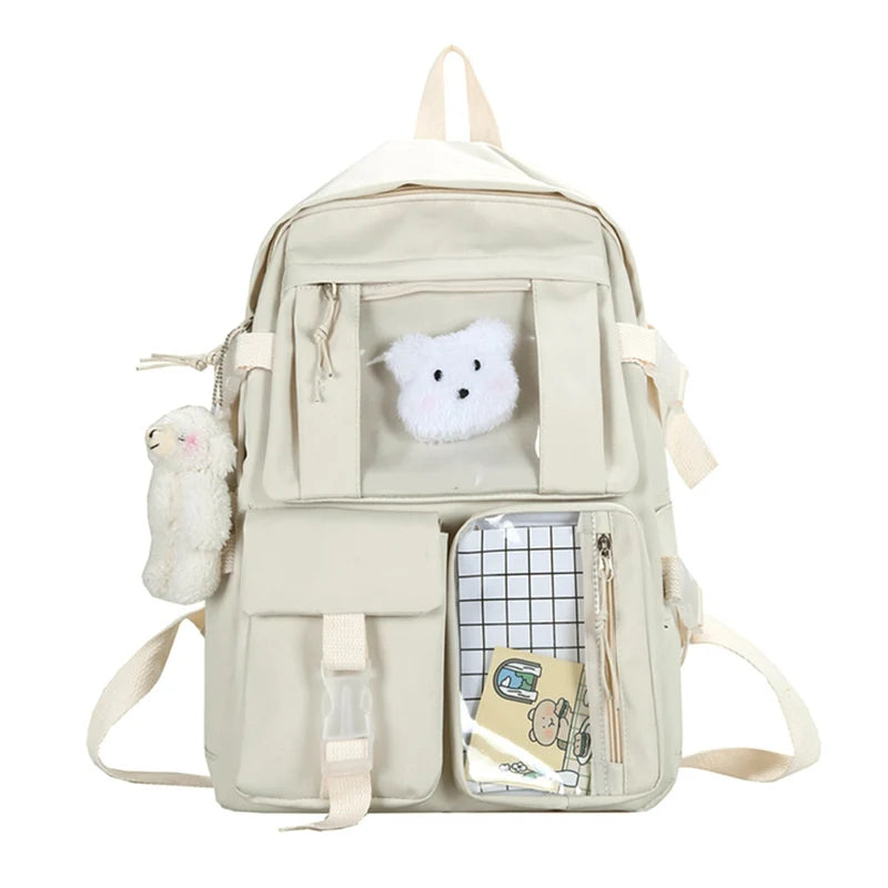 Anti-Theft Backpack for Teenage Girls with Multi-Pocket Design