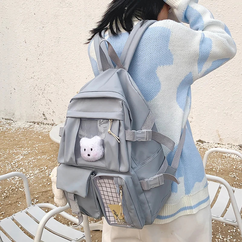 Anti-Theft Backpack for Teenage Girls with Multi-Pocket Design