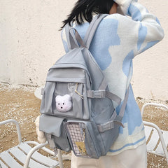 Anti-Theft Backpack for Teenage Girls with Multi-Pocket Design