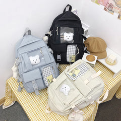 Anti-Theft Backpack for Teenage Girls with Multi-Pocket Design