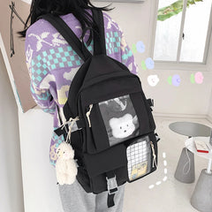 Anti-Theft Backpack for Teenage Girls with Multi-Pocket Design
