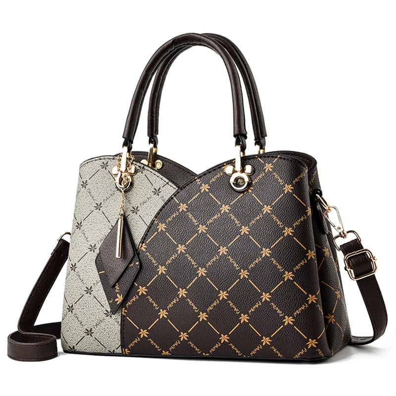 Color-blocking Shoulder Bag Large Capacity Messenger Bag