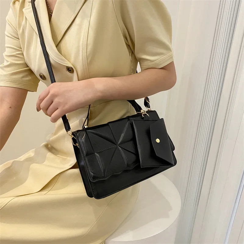 Retro Square Shoulder Bag Spring Single Diagonal Cross Bag