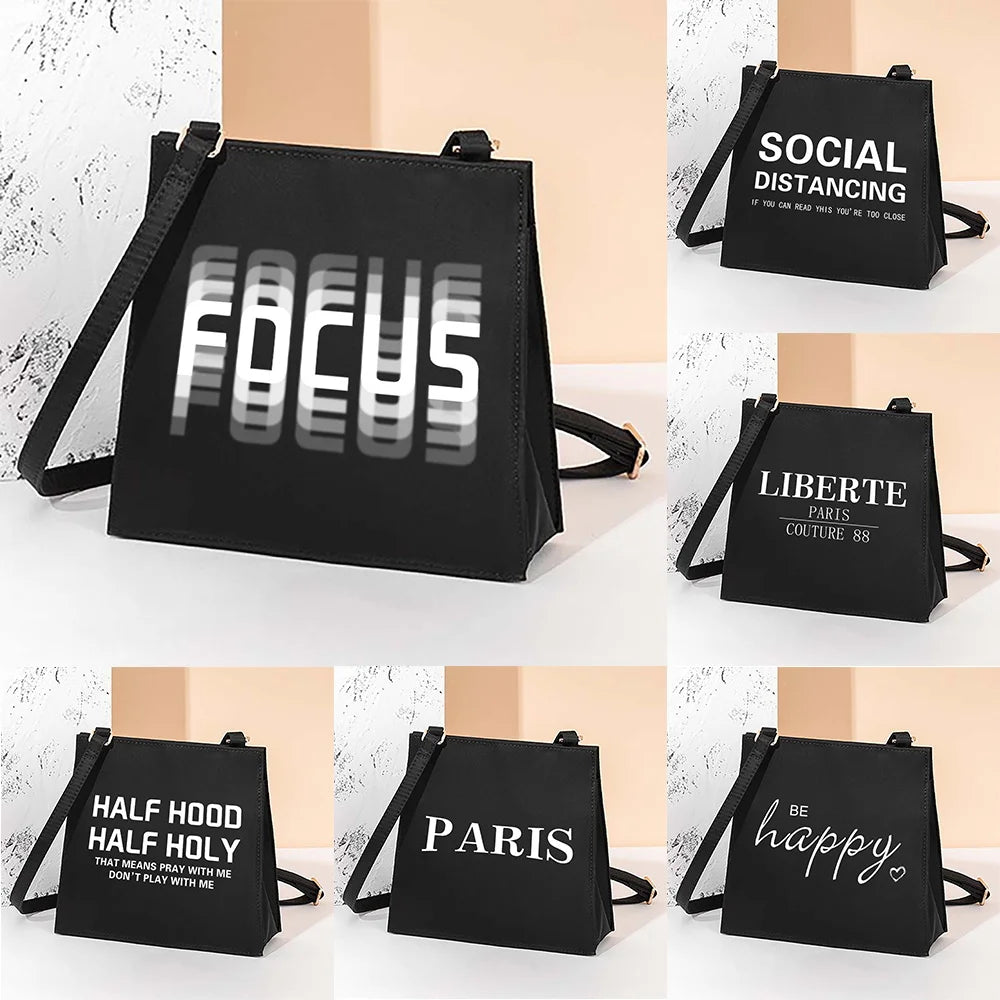 Retro Square Shoulder Bag Women Tote Bag