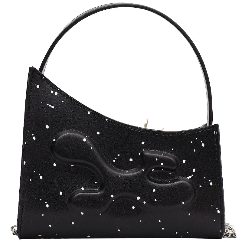 Pu Polka Dots Shoulder Bag Women Mini Chain Handbags