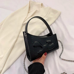 Pu Polka Dots Shoulder Bag Women Mini Chain Handbags