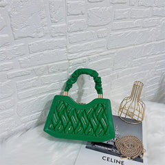 Beaded Chain Shoulder Bag Square Shape