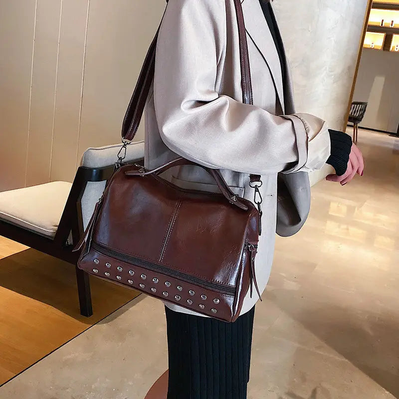 Women's Portable Messenger Bag Large Capacity Shoulder Bag