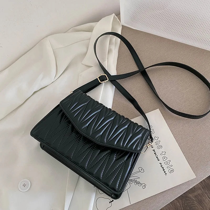 Textured Embroidered Ladies Shoulder Bag