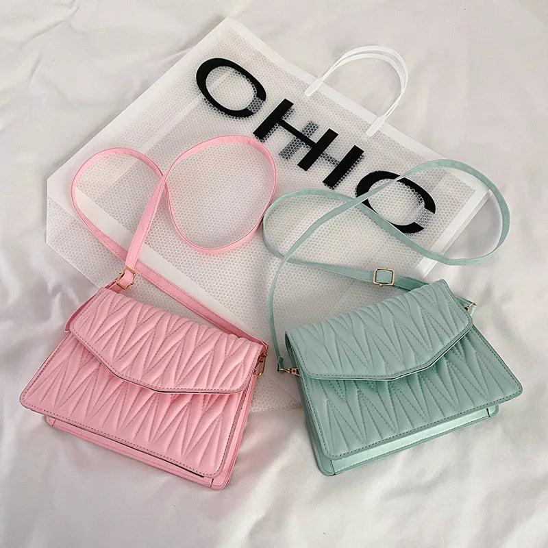 Textured Embroidered Ladies Shoulder Bag