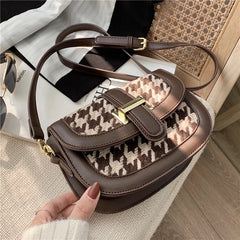Textured Women's Shoulder Messenger Bag Crossbody Bag
