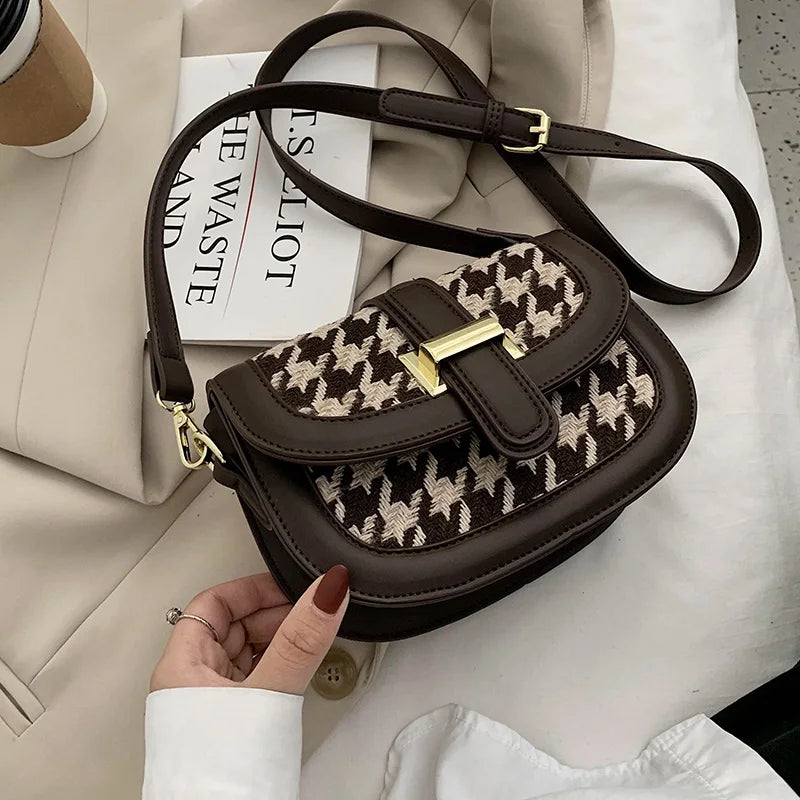 Textured Women's Shoulder Messenger Bag Crossbody Bag