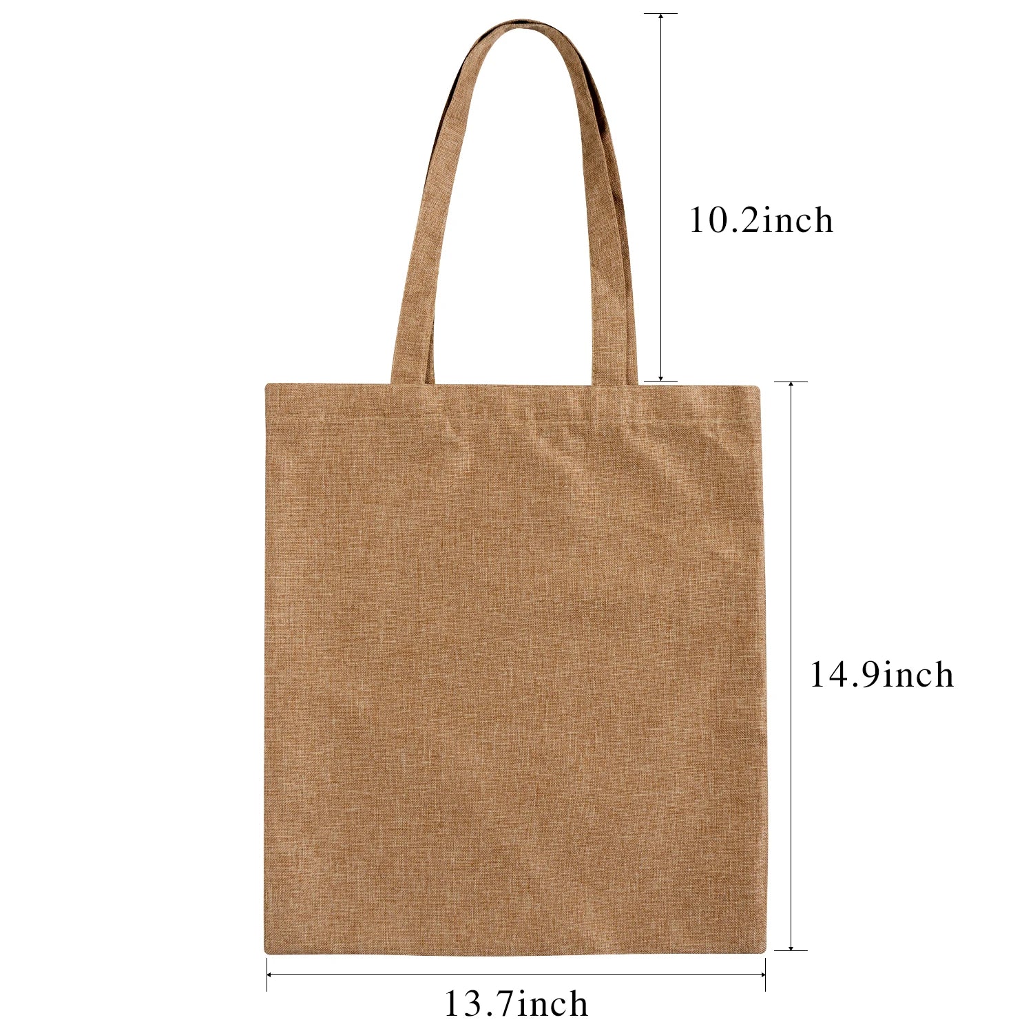 French Print Linen Shoulder Bag Handbag Storage Teacher Gift
