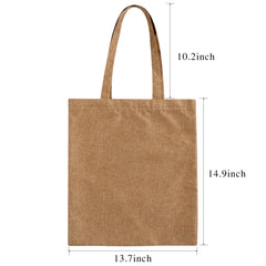 French Print Linen Shoulder Bag Handbag Storage Teacher Gift