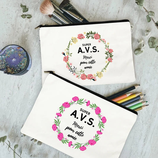 AVS Large Capacity Pencil Case School Supplies Storage Bag