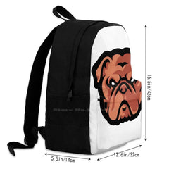 Ferocious Bulldog School Bag Laptop Backpack 15 Inch