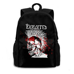 The Exploited Punk Rock Backpack Laptop Travel Bags