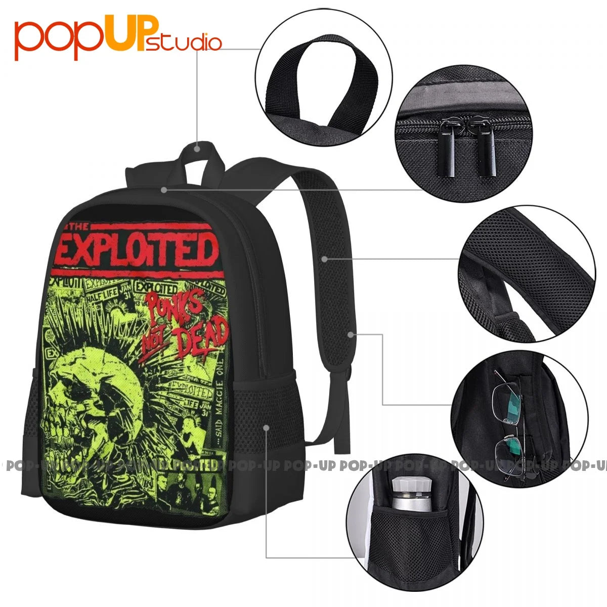 The Exploited Punks Not Dead Backpack