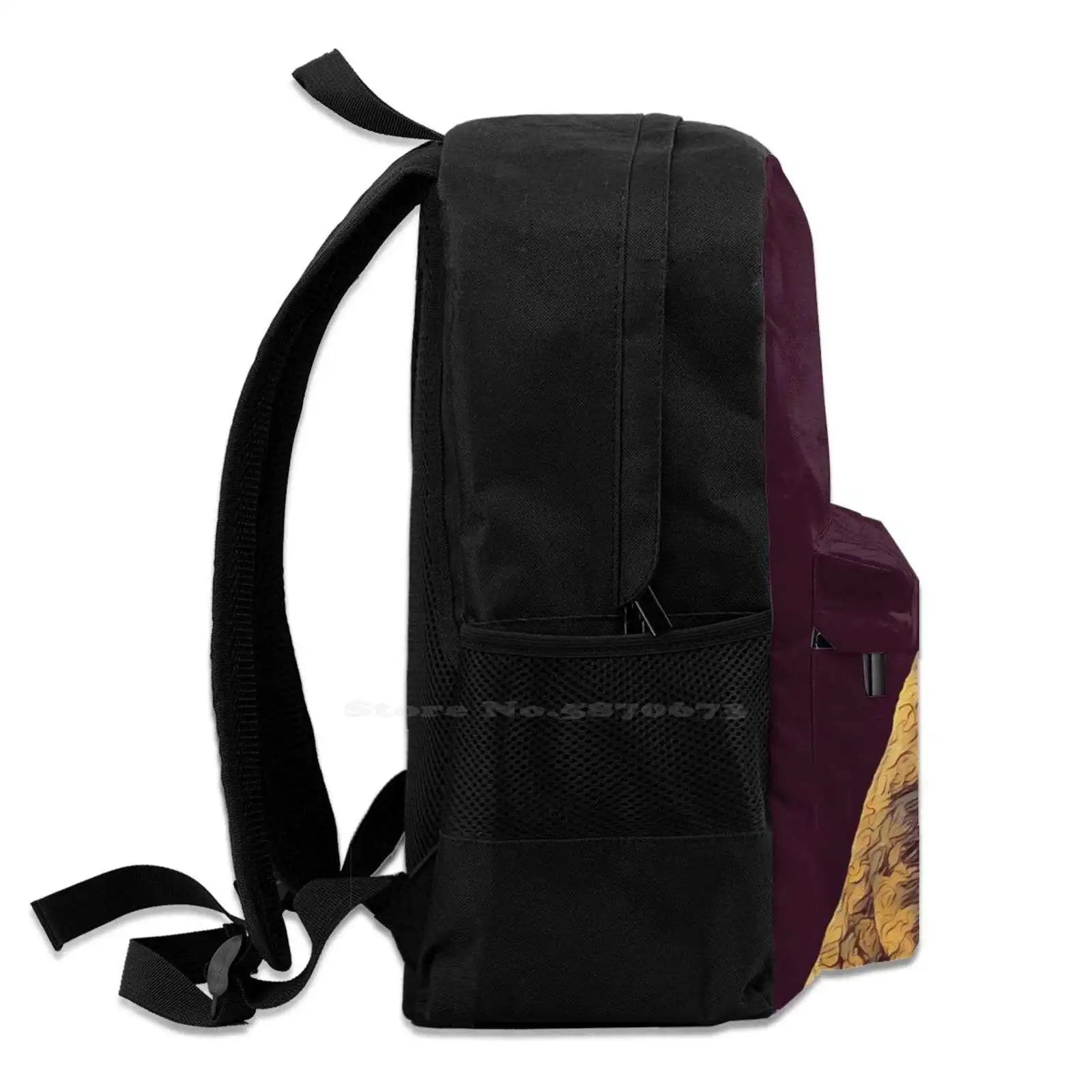 French Bulldog 001 - The Dark Animal Series Teen College Student Backpack