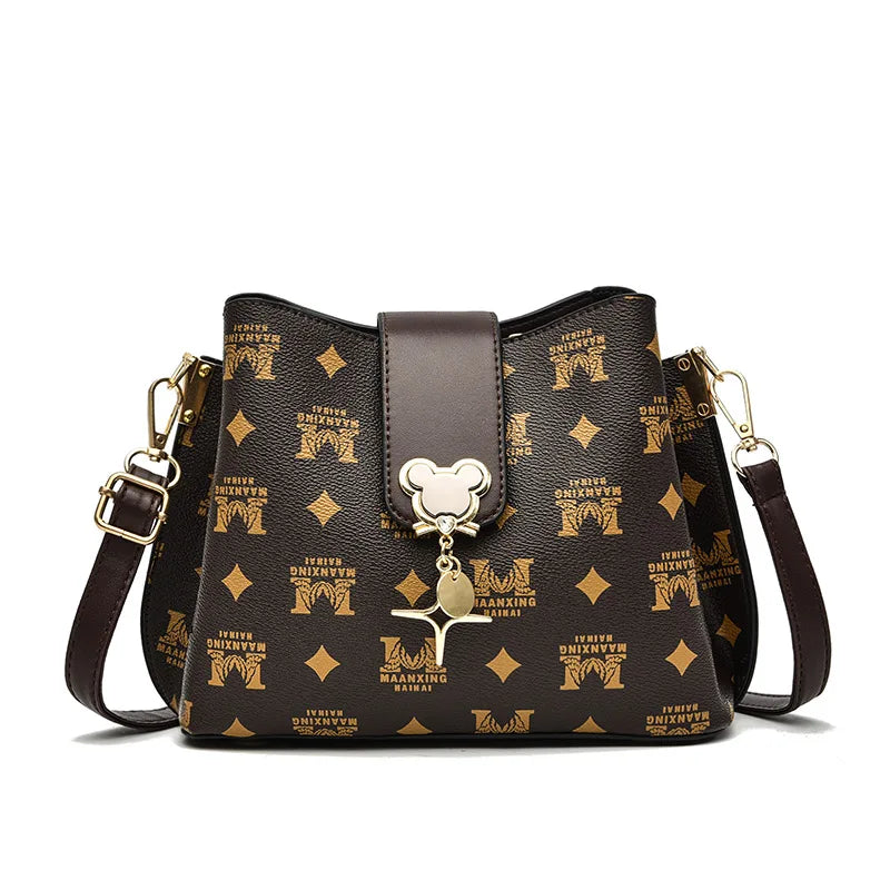 Retro Printing Small Messenger Bag Women Casual Ladies Shoulder Bag