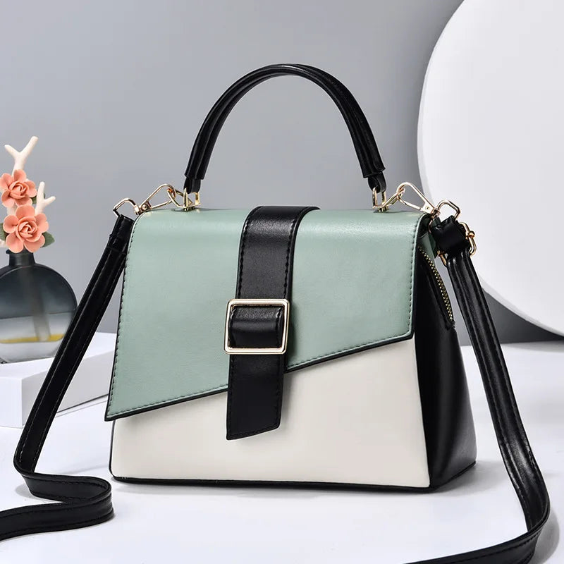 Small Bag Women's Shoulder Messenger Contrast Handbag