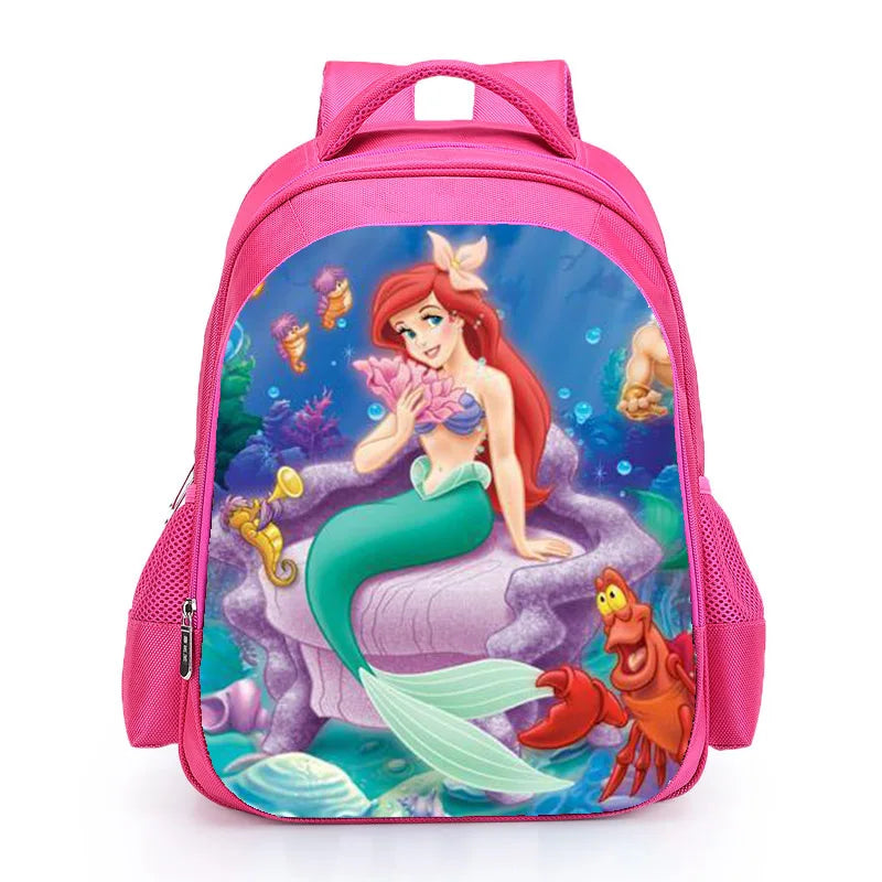 Little Mermaid Pink Princess Kids School Bag