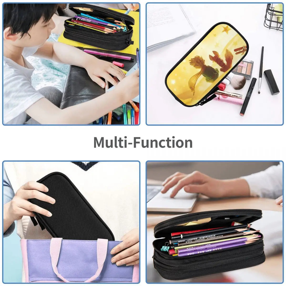 The Little Prince Pen Box School Anime Zipper Pen Bag Stationery Gift