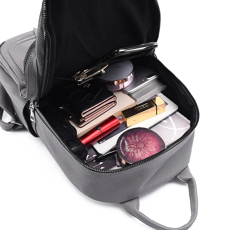 Women Leather Backpacks Shoulder Bag Female Backpack Ladies Travel Backpack