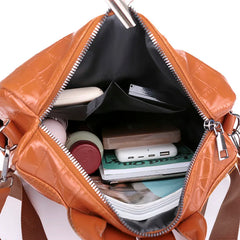Anti-theft Soft Leather Women Backpack for Travel