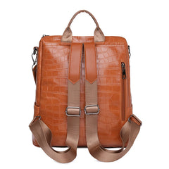 Anti-theft Soft Leather Women Backpack for Travel