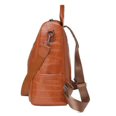 Anti-theft Soft Leather Women Backpack for Travel
