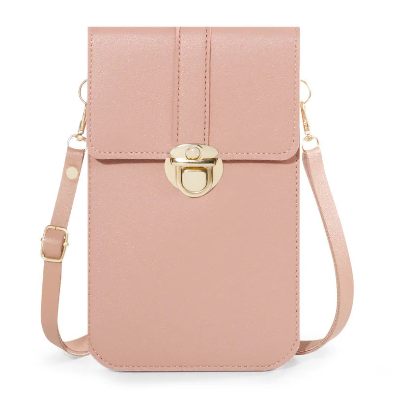 Women's PU Leather Crossbody Shoulder Bag Black