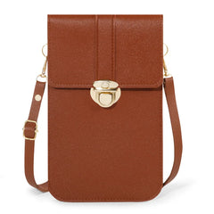 Women's PU Leather Crossbody Shoulder Bag Black