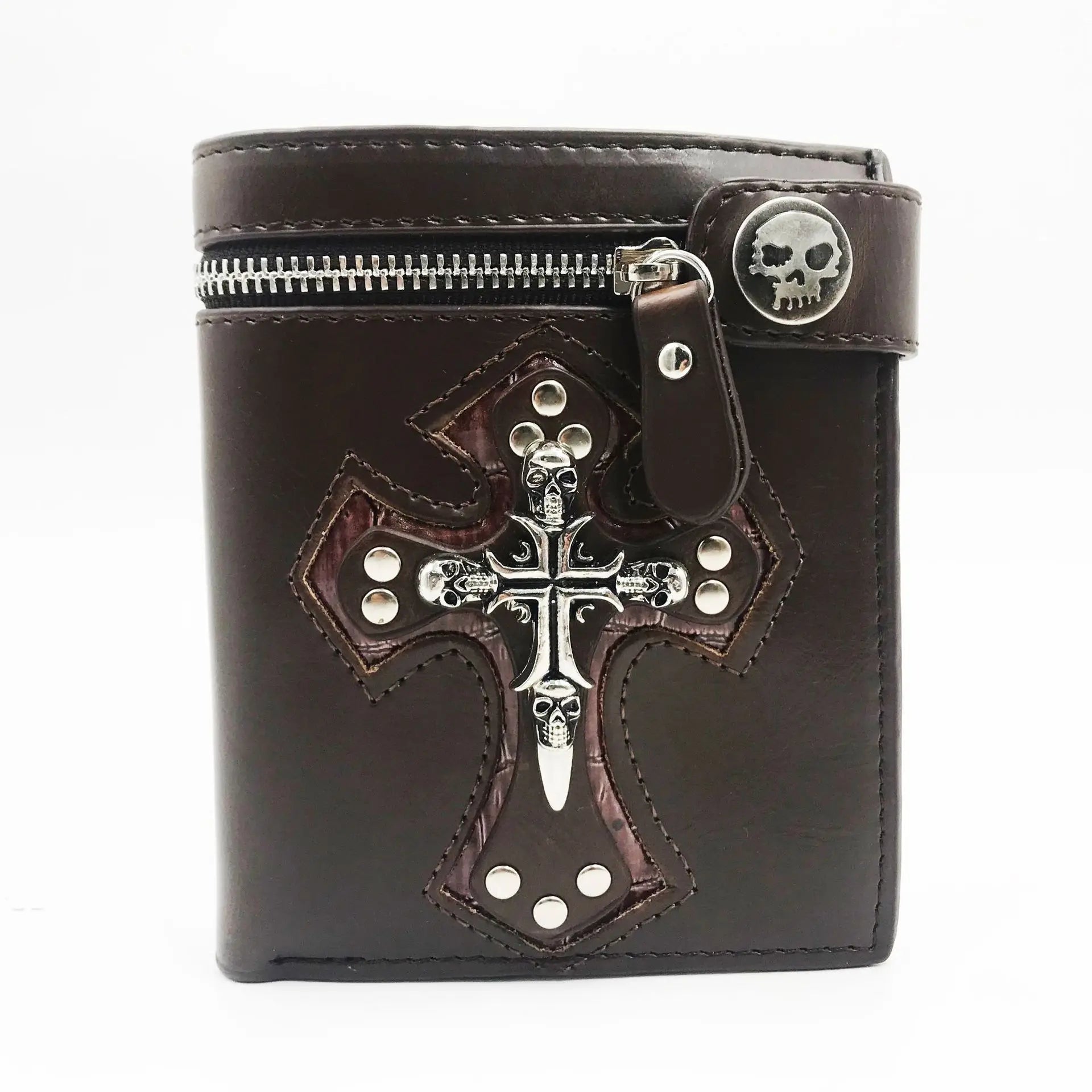 Anti-Theft Skulls Wallet with Chain