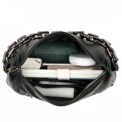 Summer Chain Handbags And Purses Female Travel Totes Solid Small PU Leather