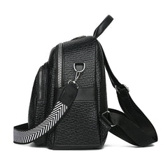 Women's Large PU Leather Backpack Handbag for Girls